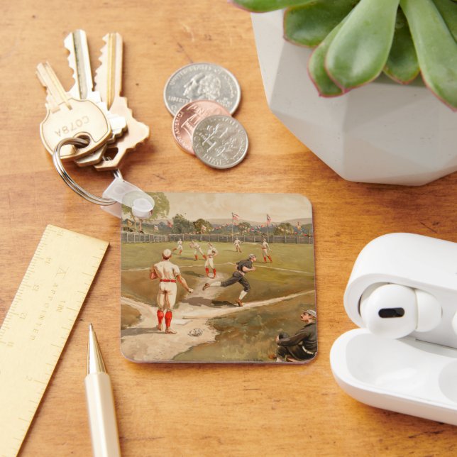Chaveiro Vintage 1800s Jogo Baseball (Mesa)