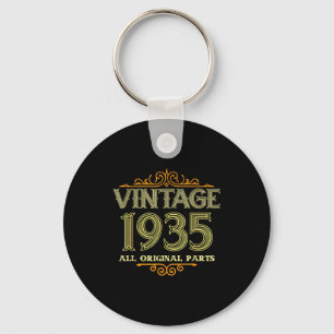 Chaveiro Vintage 1935 Engraçado 91 Anos Homens e Mulheres 9