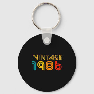 Chaveiro Vintage 1986 Para Homens Mulheres Presente de Aniv