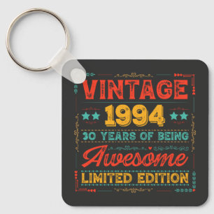 Chaveiro Vintage 1994 feito em 1994 aniversário de 30 anos