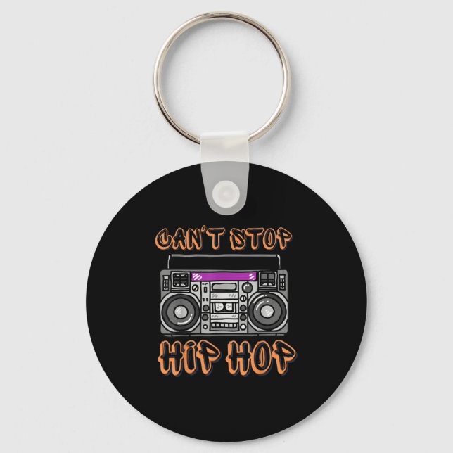 Chaveiro Vintage 80's Can't Stop Hip Hop Boombox  (Frente)
