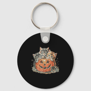 Chaveiro Vintage 90s Cat Halloween Soky Season Pumpkin Cat