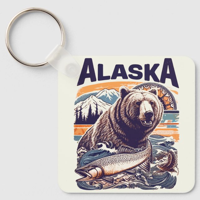 Chaveiro Vintage Alaska Nature (Frente)