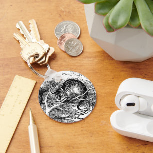 Chaveiro Vintage Alice no País das Maravilhas, Cheshire Cat