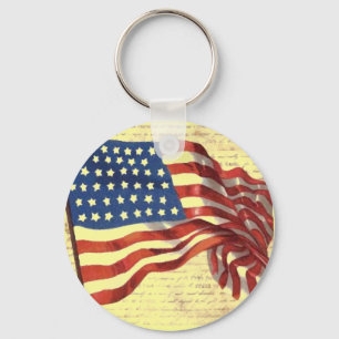 Chaveiro Vintage American Flag