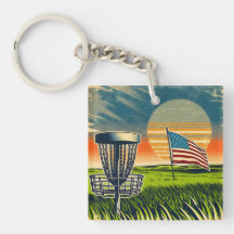 Vintage American Flag Disk Golf Vintage Sun