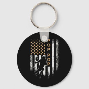 Chaveiro Vintage American Flag Proud Lacrosse Pop Lax S