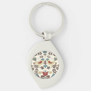 Chaveiro Vintage Amish Birds Country Cottage