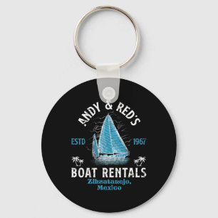 Chaveiro Vintage Andy e a Carta de Pesca de Reparo de Barco