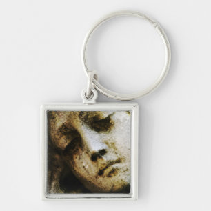 Chaveiro Vintage Angelic Statue Face Grunge Key Chain