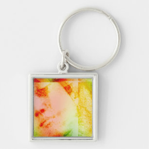Chaveiro Vintage Angelic Statue Face Grunge Key Chain
