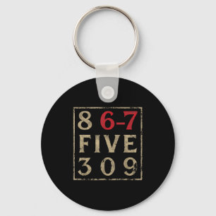 Chaveiro Vintage Anos Oitenta 867 Cinco 309 Nostálgico e Di