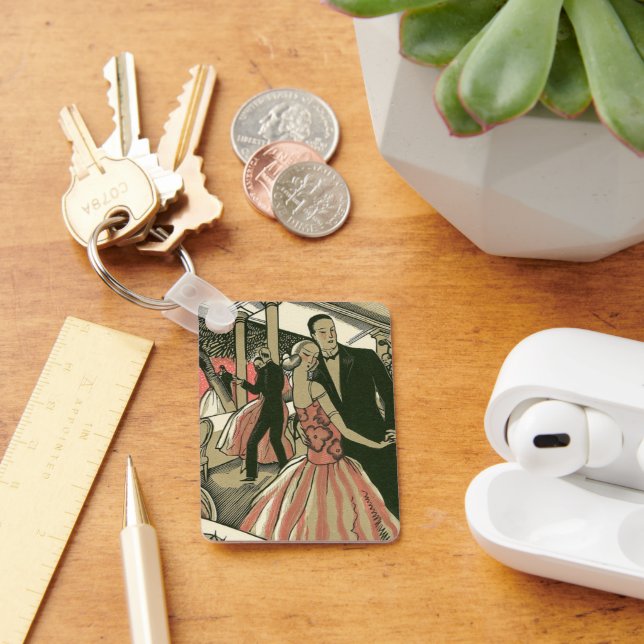 Chaveiro Vintage Art Deco Wedding, Newlyweds First Dance (Mesa)