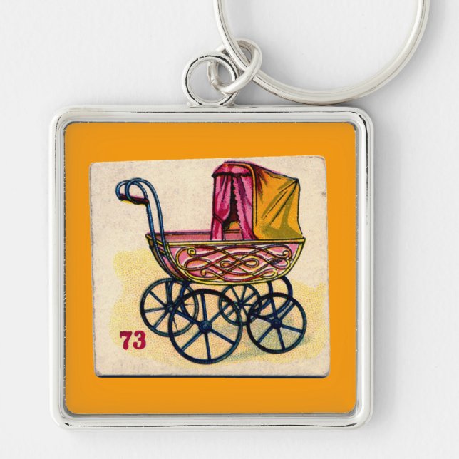 Chaveiro Vintage Baby Buggy Game Card (Frente)