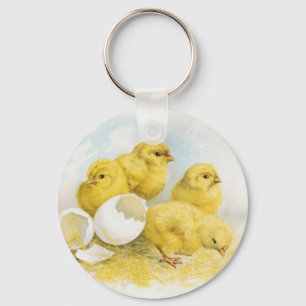 Chaveiro Vintage Baby Chickens