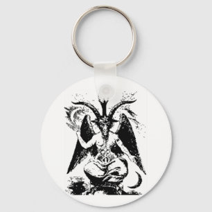 Chaveiro Vintage Baphomet preto
