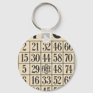 Chaveiro Vintage Bingo Card