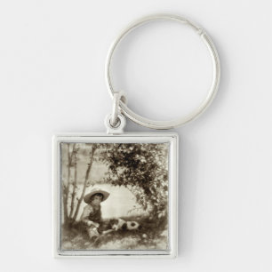 Chaveiro Vintage Boy Com Cachorro No Resto Da Cadeia-Chave