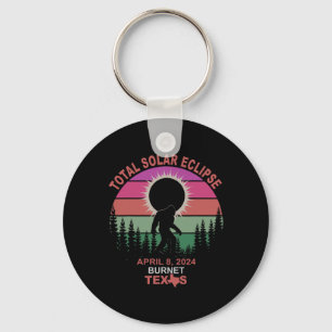 Chaveiro Vintage Burnet Texas Total Solar Eclipse 2024