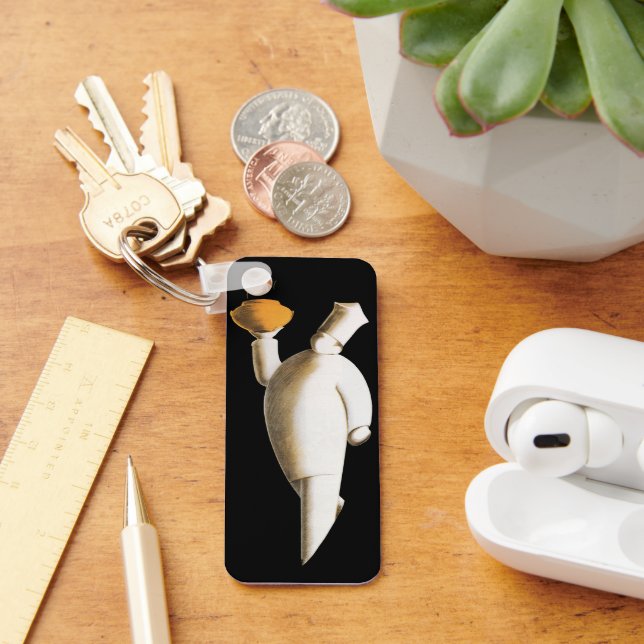 Chaveiro Vintage Business, Art Deco Restaurant Chef (Mesa)