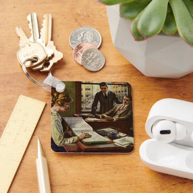 Chaveiro Vintage Business Meeting, Office com Executivos (Mesa)