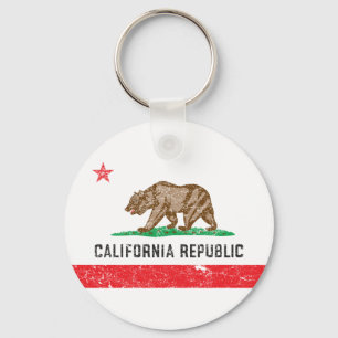 Chaveiro Vintage California Flag