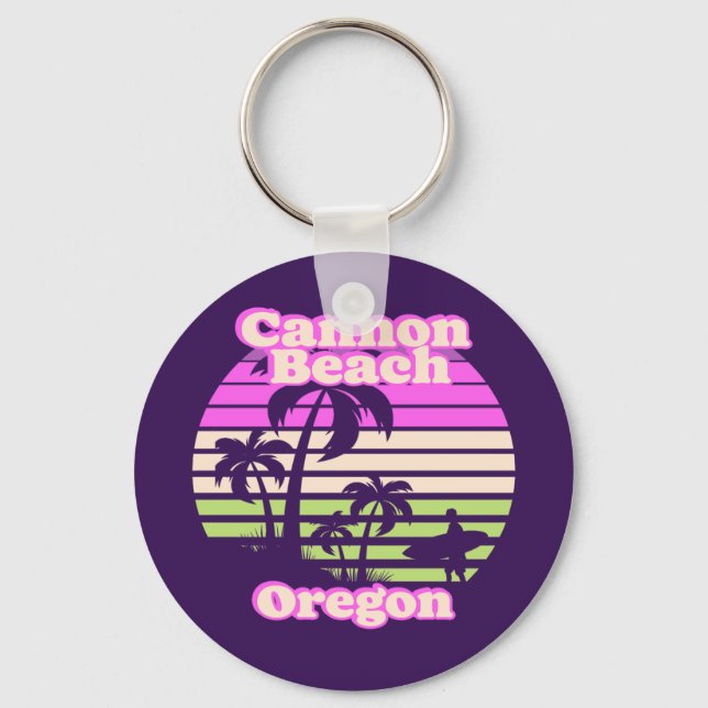 Chaveiro Vintage Cannon Beach Oregon (Frente)