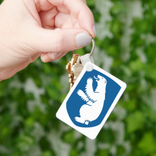 Chaveiro Vintage, Casaco de Armas Dinamarquesas da Gronelân