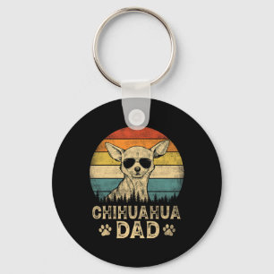 Chaveiro Vintage Chihuahua Pai Cachorro Amante Pai#39;s Dia