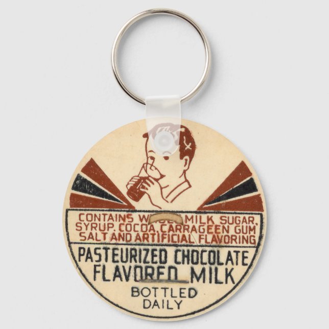 Chaveiro Vintage Chocolate Lacrimogêneo Boné (Frente)