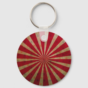 Chaveiro Vintage Circus Tent Stars Red Lines Carnival