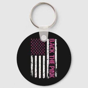 Chaveiro Vintage Ck O Cancer De Mama Da Bandeira Americana 