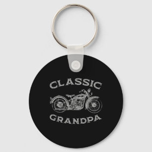 Chaveiro Vintage Click Grandpa Funny Motorcycle Graphic Men