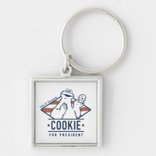 Chaveiro Vintage Cookie Monster para Presidente