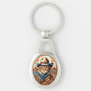 Chaveiro Vintage Cowboy Design