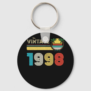 Chaveiro Vintage de 24 anos 1998 Retro 24º aniversário