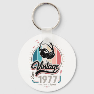 Chaveiro Vintage desde fones de ouvido de 1977