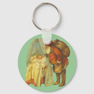 Chaveiro Vintage do Natal do Baby Santa Clause