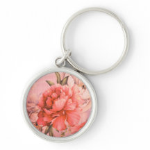 Vintage Elegante Miniatura Flor Coração