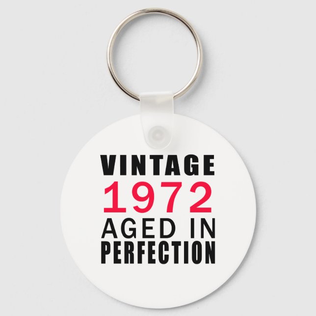 Chaveiro Vintage Em 1972 Com Idade Perfectiva (Frente)