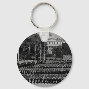 Chaveiro Vintage England Guardas marchando em tempo lento