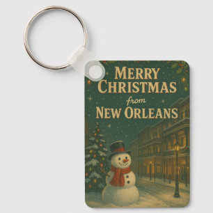Chaveiro Vintage Felry Christmas de New Orleans