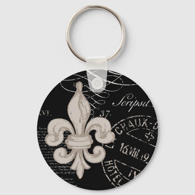 Chaveiro Vintage Fleur de Lis.chaveiro (Frente)