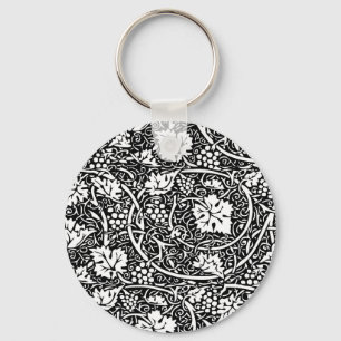 Chaveiro Vintage Floral Wallpaper Grape Art Impressão