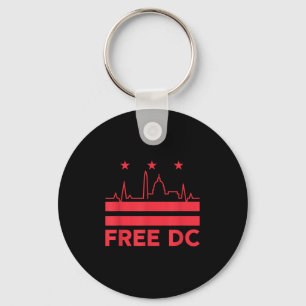 Chaveiro Vintage Free Dc Washington Retro Protect Home Rule