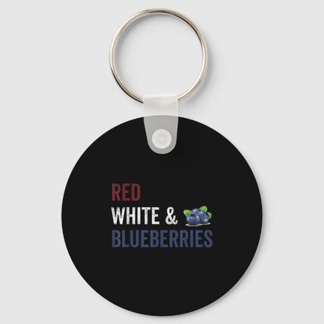 Chaveiro Vintage Funny Red, White E Blues Patriota (Frente)