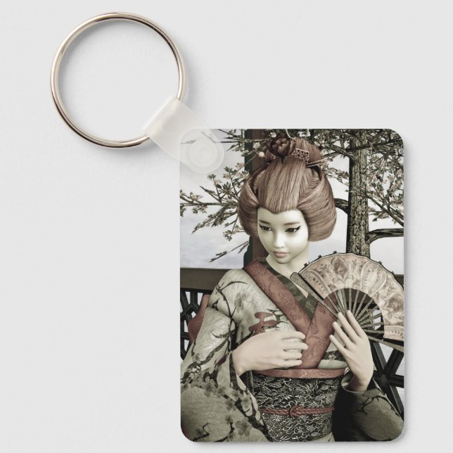 Chaveiro Vintage Geisha (Frente)