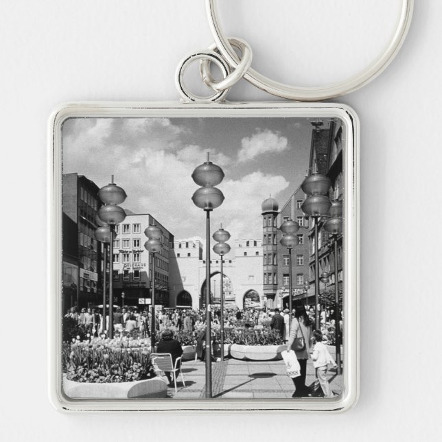 Chaveiro Vintage Germany Munich Towngate Karistor 1970 (Frente)