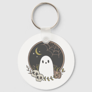 Chaveiro Vintage Ghost Autumn Fall Halloween