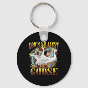 Chaveiro Vintage Gods Silliest Goose Funny Bobo Goose Pun